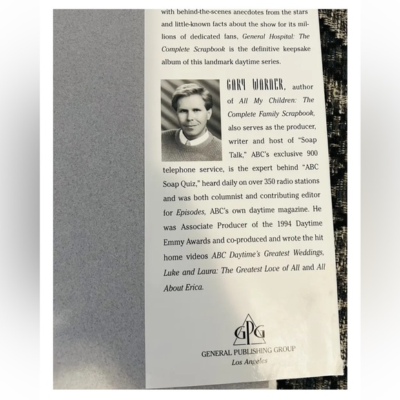 **Great Gift** General Hospital-The Complete Scrapbook-Gary Warner-1995-Used-Vtg - Picture 7 of 16